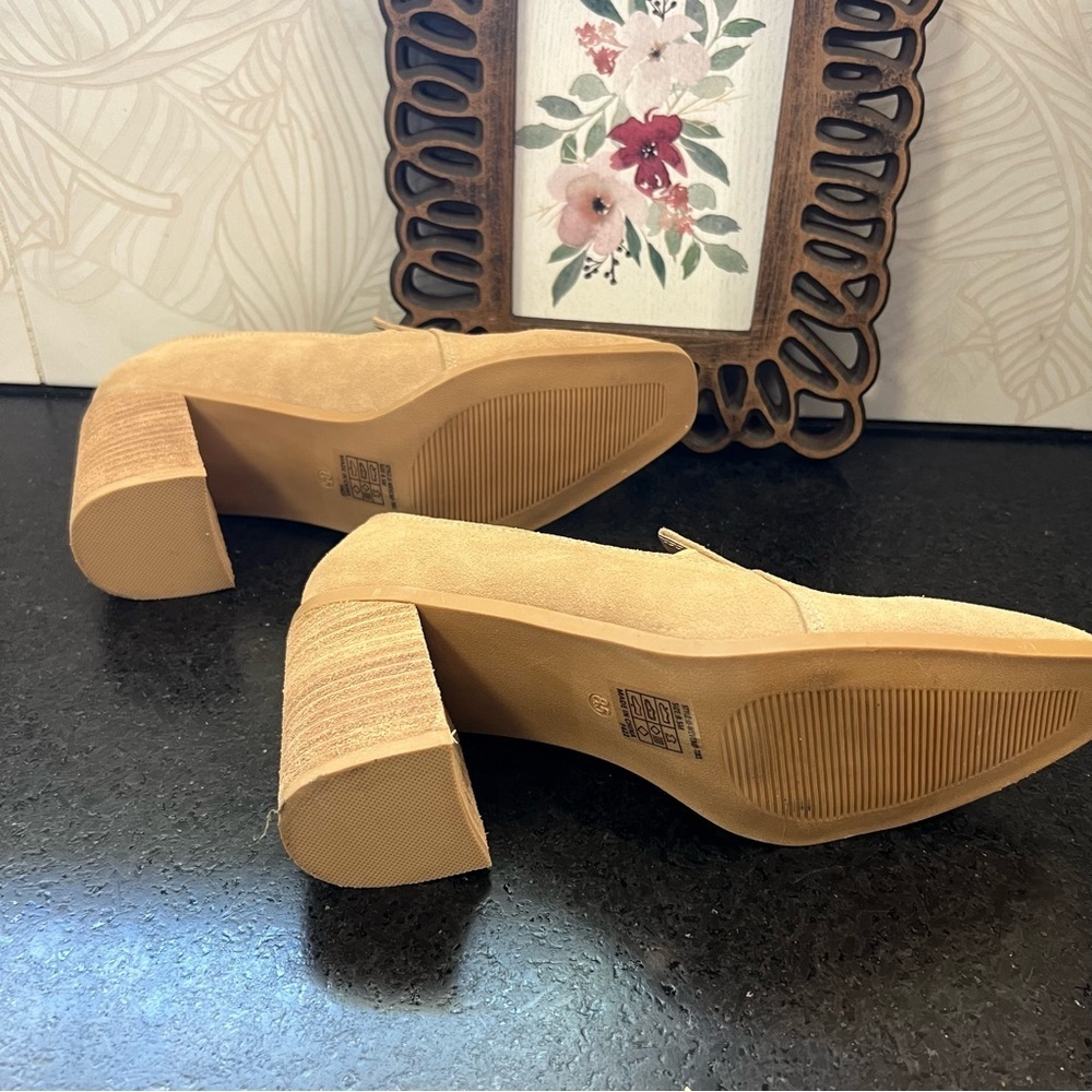 Joie Wavenly Suede Block Heel 8.5 - Picture 3 of 7